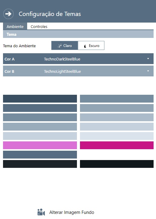 As preferências comuns da suíte permitem escolher a base clara ou escura e as cores de destaque da interface.